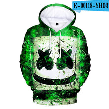 Load image into Gallery viewer, New Style Cotton Candy Band Baida DJ Marshmello 3D Digital Printing Hooded Sweater