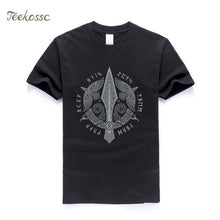 Load image into Gallery viewer, Odin Vikings T Shirt Men Scandinavian Runes Valhalla Tshirt Mens 2018 Summer Tops Tee Cool Streetwear TV Show T-Shirt For Fans