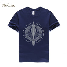 Load image into Gallery viewer, Odin Vikings T Shirt Men Scandinavian Runes Valhalla Tshirt Mens 2018 Summer Tops Tee Cool Streetwear TV Show T-Shirt For Fans