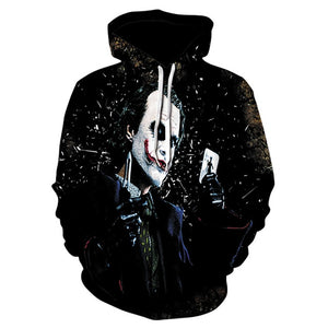 Pennywise 3D Joker Hoodie Sweatshirt Men's and Women's Pullover Hoodie Sudadera Hombre Casual Brand Sportswear Sportswear