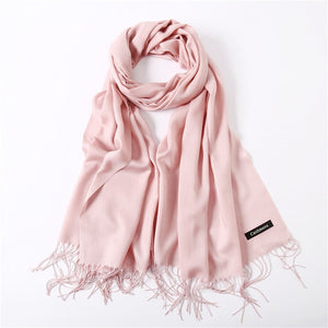 2019 women scarf fashion summer thin solid shawls and wraps lady pashmina bandana female hijab winter long foulard head scarves