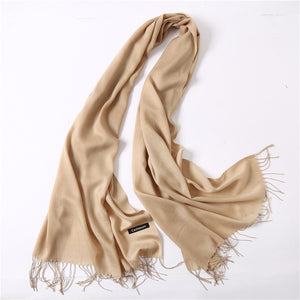 2019 women scarf fashion summer thin solid shawls and wraps lady pashmina bandana female hijab winter long foulard head scarves