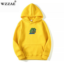 Load image into Gallery viewer, Sad tearing frog Print Hoodies Men/Women Hooded Sweatshirts 2019 New Harajuku Hip Hop Hoodies Sweatshirt Male Japanese Hoodie