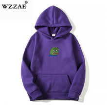 Load image into Gallery viewer, Sad tearing frog Print Hoodies Men/Women Hooded Sweatshirts 2019 New Harajuku Hip Hop Hoodies Sweatshirt Male Japanese Hoodie