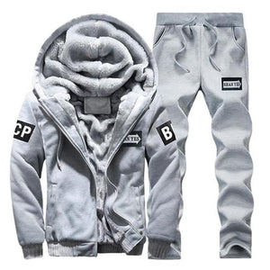 Hoodie Sweatshirt Men/Women 2019 Coat Fleece Hoodies Sweatshirts+Sweatpants Suit Autumn Winter Warm Logo Printed Hooded Pullover