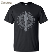 Load image into Gallery viewer, Odin Vikings T Shirt Men Scandinavian Runes Valhalla Tshirt Mens 2018 Summer Tops Tee Cool Streetwear TV Show T-Shirt For Fans