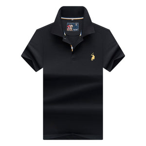 Brand New Fashion Men Polo Shirts 2018 Summer Luxury horse embroidery Breathable Camisa Masculina Soft Cotton solid Polo Men