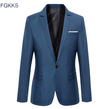 Load image into Gallery viewer, FGKKS Quality Brand Men Blazers 2019 Autumn Men&#39;s Tuxedos For Formal Occasions Coat Male Custom Men&#39;s Business Blazers